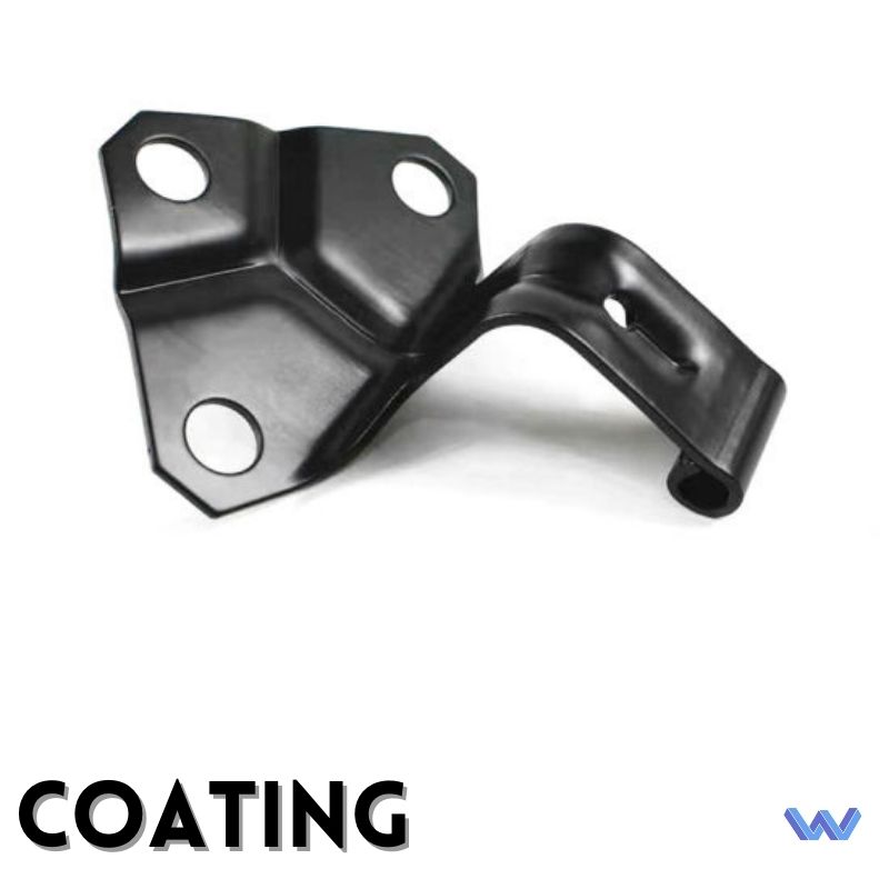 metal part with coating finish