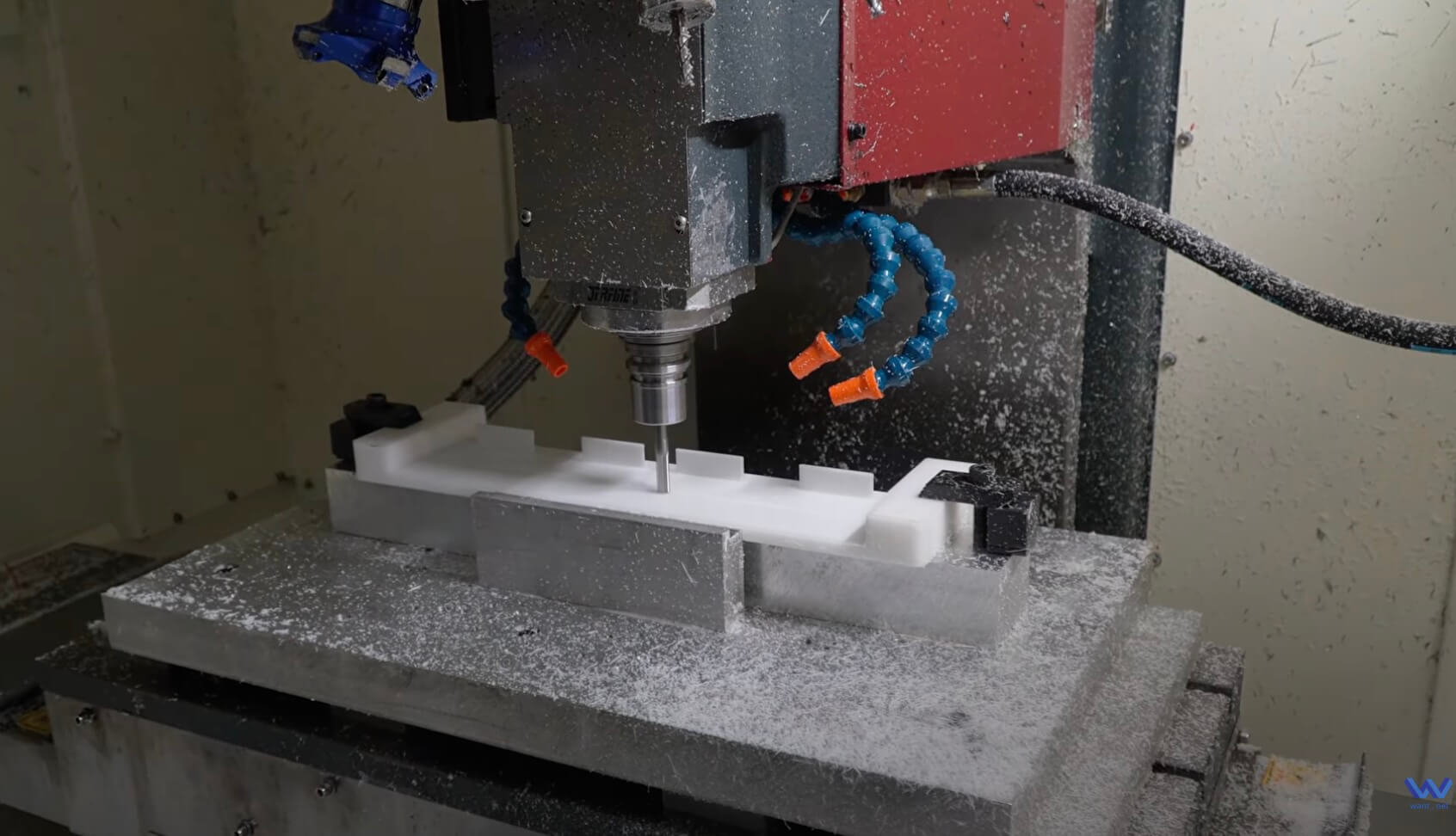 Real footage of CNC machining