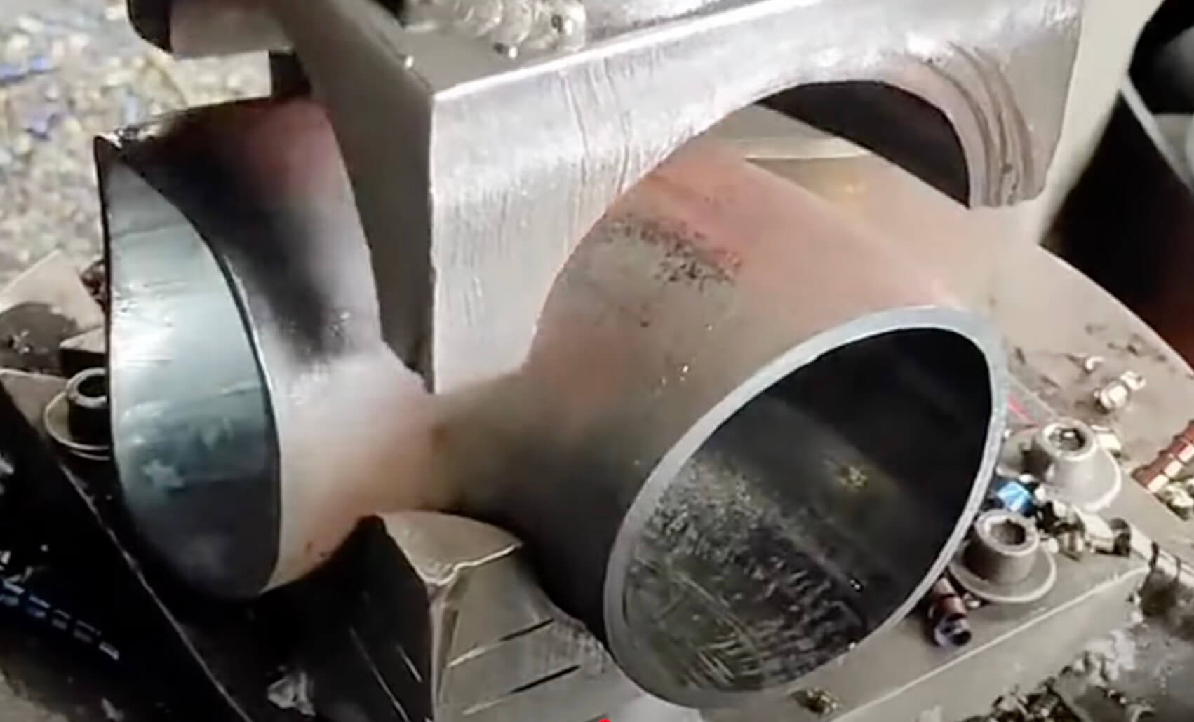 CNC Machining of Short Radius Seamless Bend Pipe Fittings