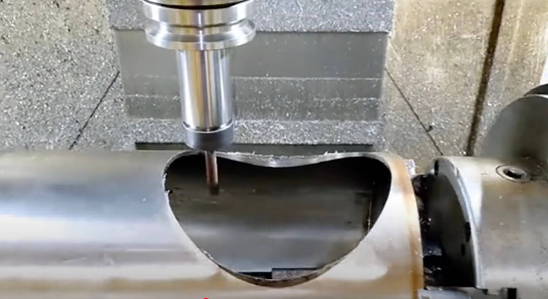 CNC Milling of Curved Stainless Steel Casing